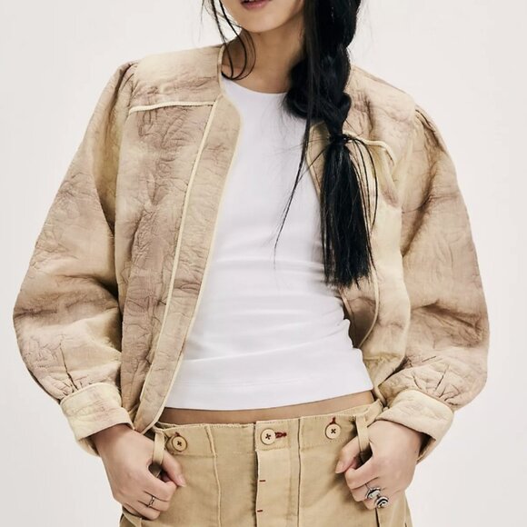 Free People x Llani Tie-Dye Bomber Jacket, Small, NWT - Picture 1 of 6